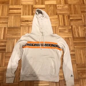 3/15$ Converse White and Orange Women's Sweater